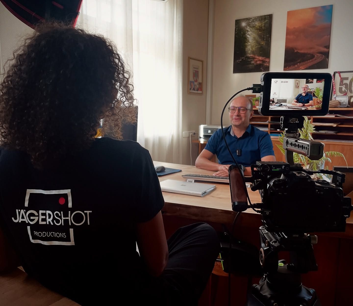Videoproduktion: Interview-Dreh vor Ort
